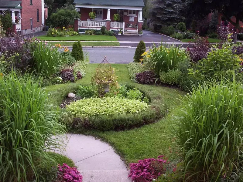 Manicured Lawn Pathway