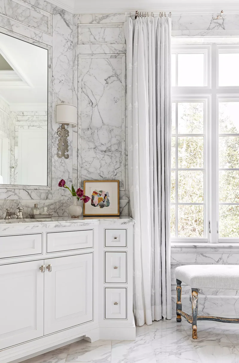 36 Beautiful Gray Bathroom Ideas to Create Your Dream Spa 10 Marble Bathroom Design