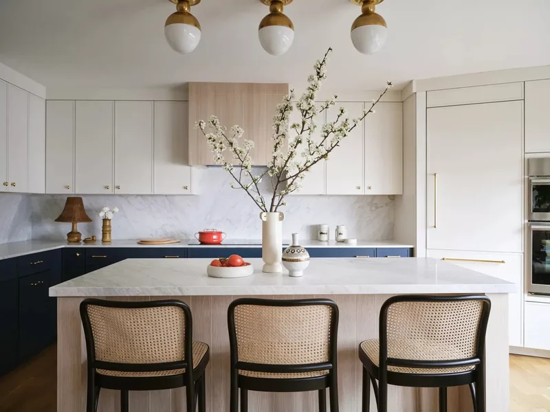 Marble Countertop Kitchen Island
