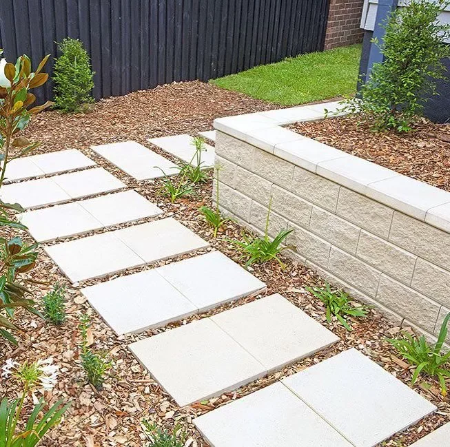 Match Retaining Wall and Path