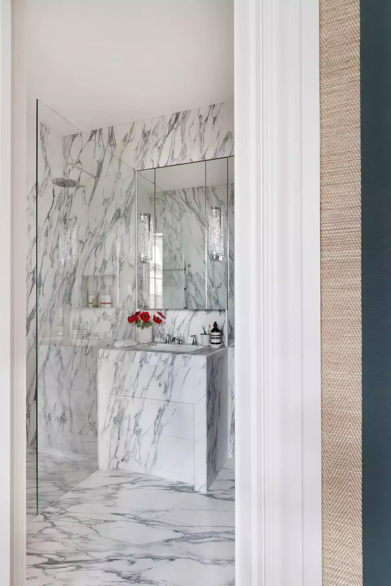 27 Stunning Wet Room Ideas to Transform Your Bathroom Space 19 Match the Vanity