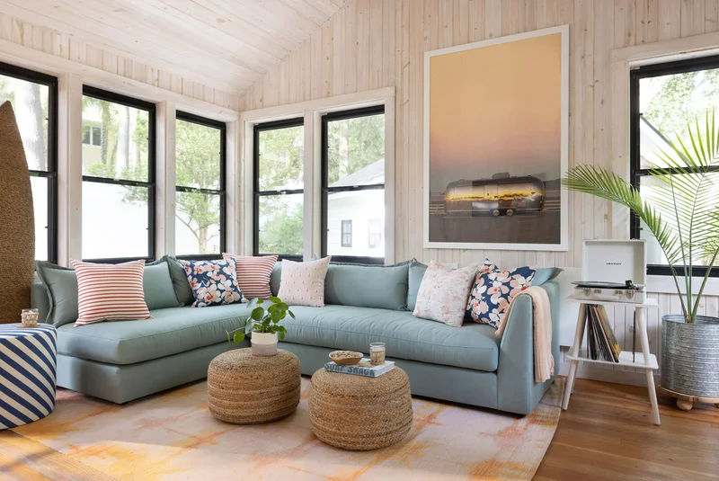 33 Stylish Ottoman Decorating Ideas for Your Living Room 17 Matching Ottoman Decor