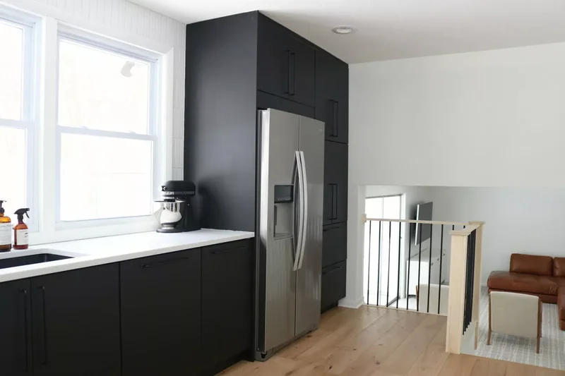 Matte Black Cabinets