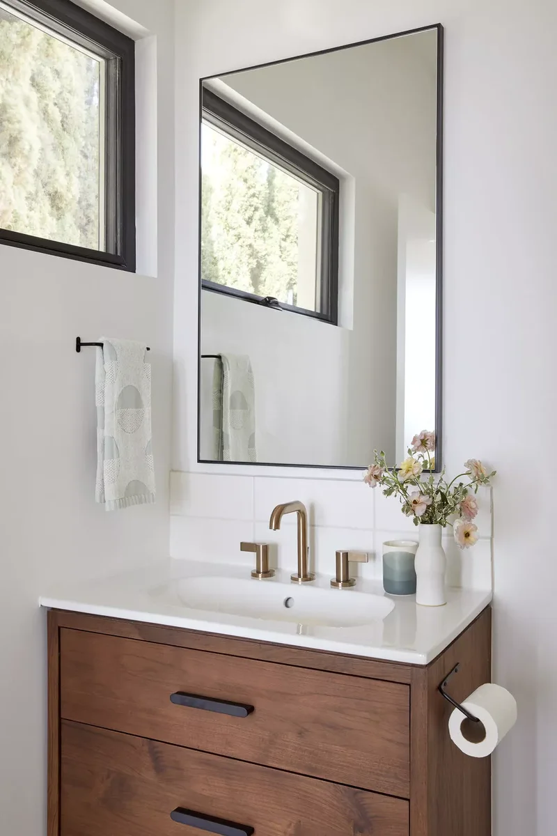 43 Beautiful Powder Room Ideas to Transform Your Half Bath 5 Maximize Light With Mirrors