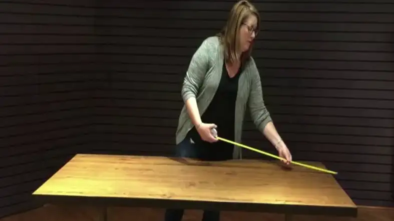 Measure The Table Height, Length, And Width
