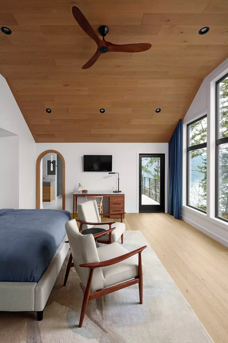 29 Neutral Bedroom Designs You'll Love Cozying Up In This Fall 16 Midcentury Modern Bedroom