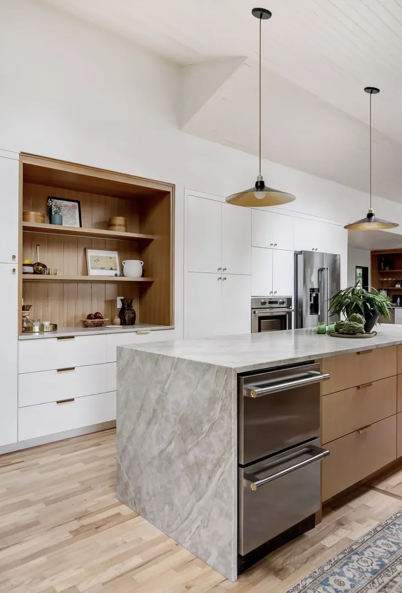 24 Beautiful Kitchen Island Storage Solutions You'll Love 1 Minimalist Drawer Pulls