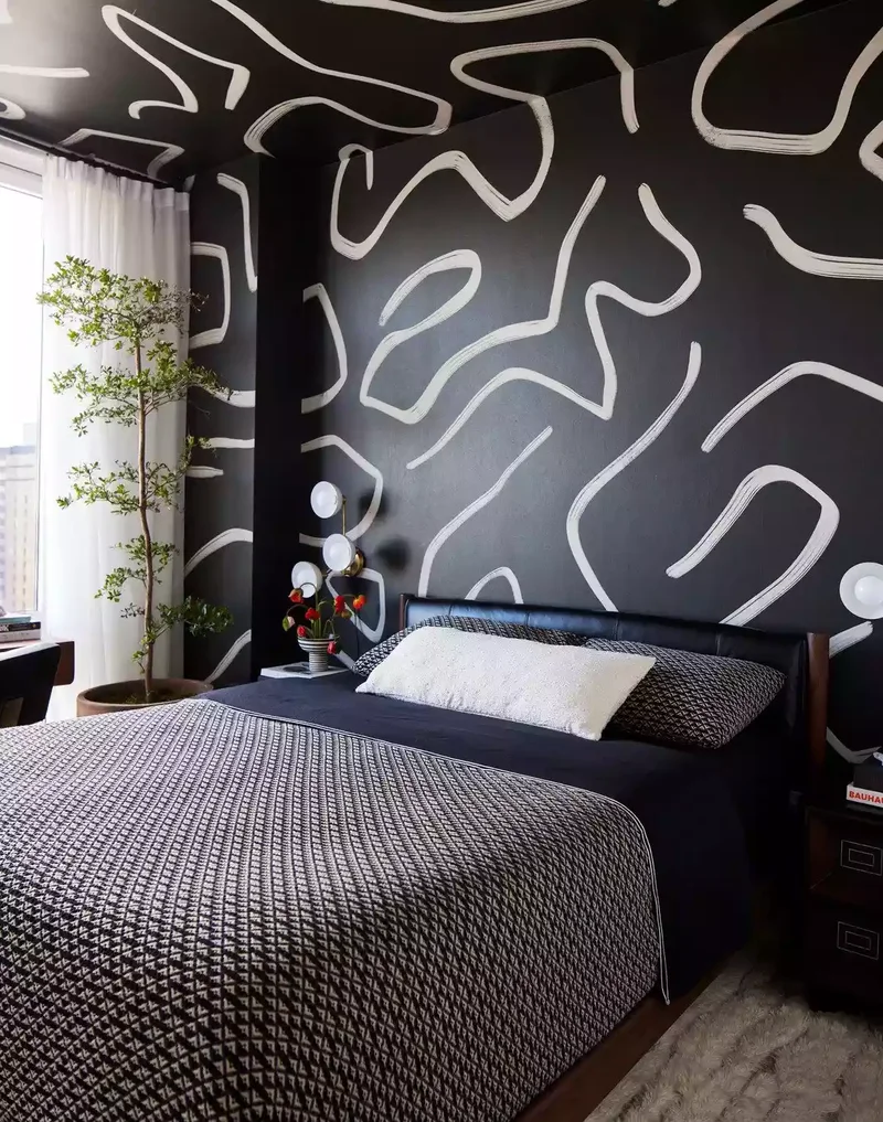 30 Beautiful Bedding Ideas to Make Your Bedroom Extra Cozy 2 Mix Black and White
