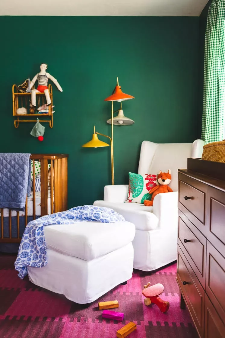 43 Nursery Design Ideas for a Charming Baby Room Space 25 Mix Bold Colors