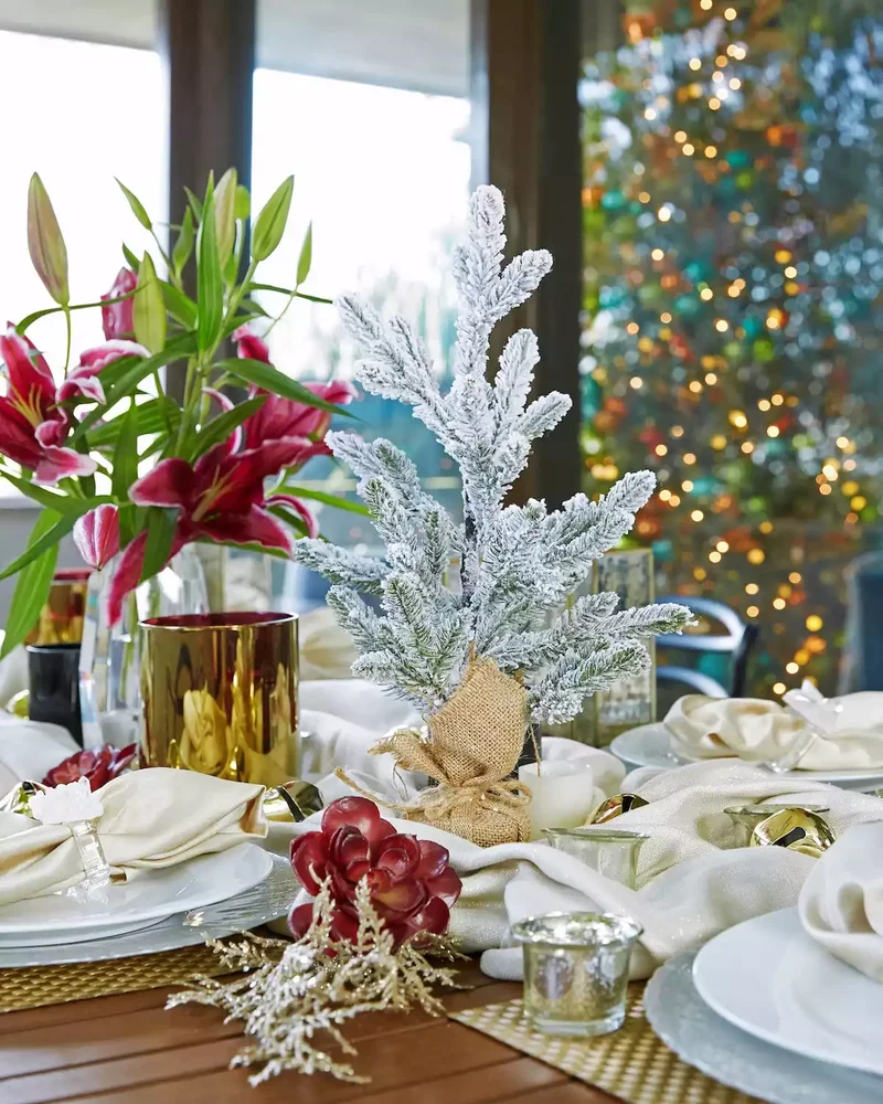 Mix Flowers and Mini Trees