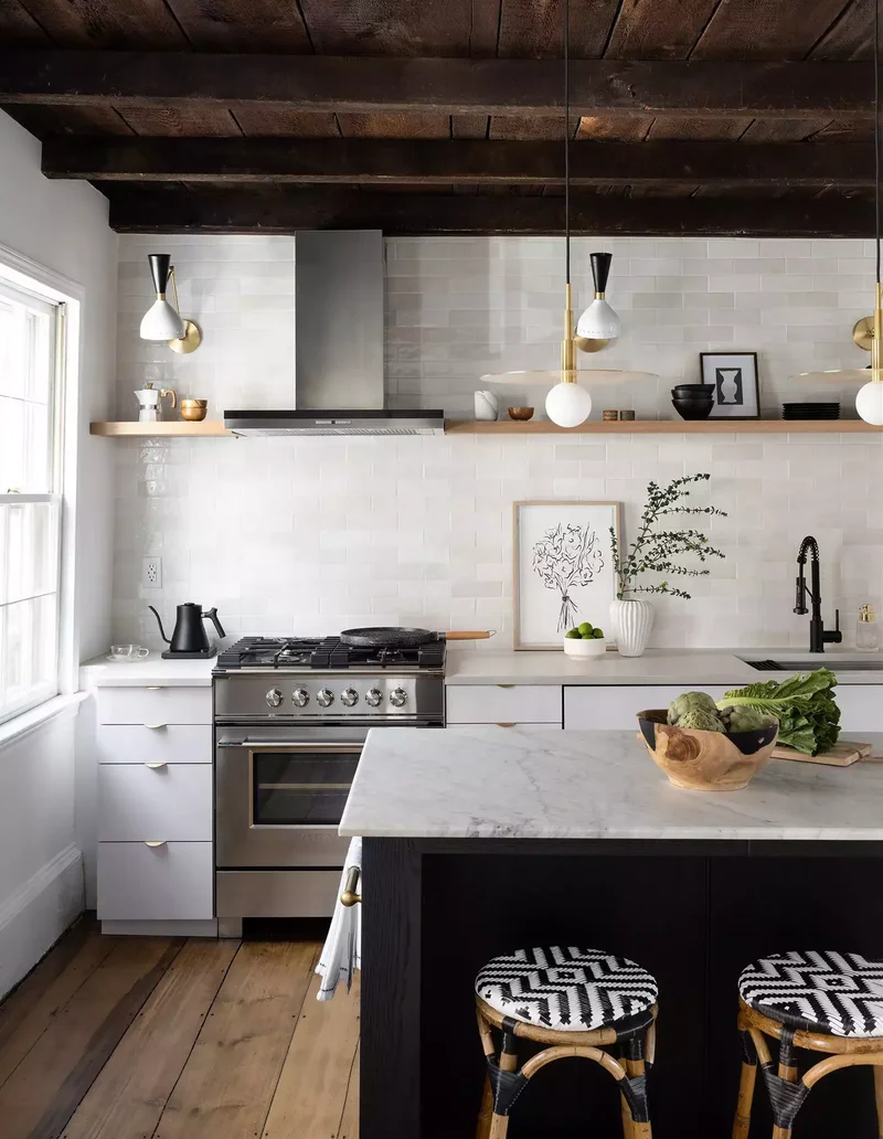 33 Kitchen Renovation Ideas From DIY Updates to Full Remodels 11 Mix Old and New Finishes