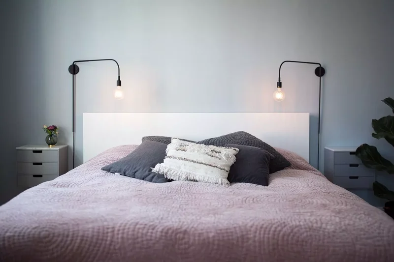 39 Scandinavian Bedroom Designs That Are Effortlessly Chic 9 Mix Pink and Gray