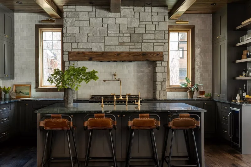 39 Green Kitchen Design Ideas That Never Go Out of Style 38 Mix With Rustic Finishes