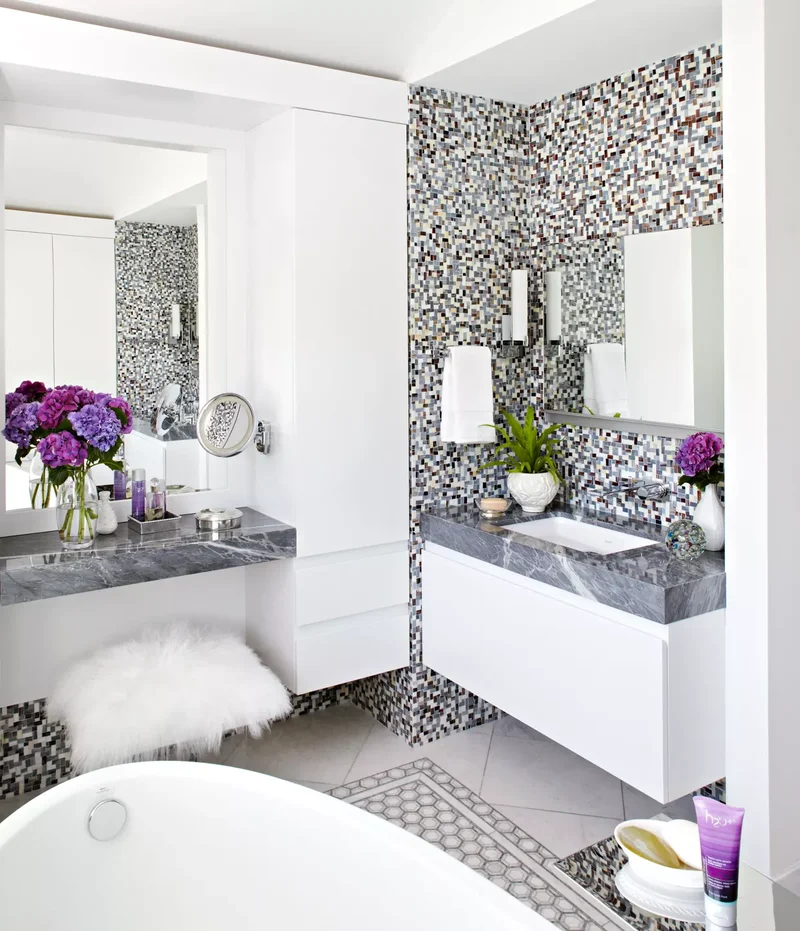 31 Stunning Black and White Bathroom Design Ideas 18 Mix-and-Match Finishes