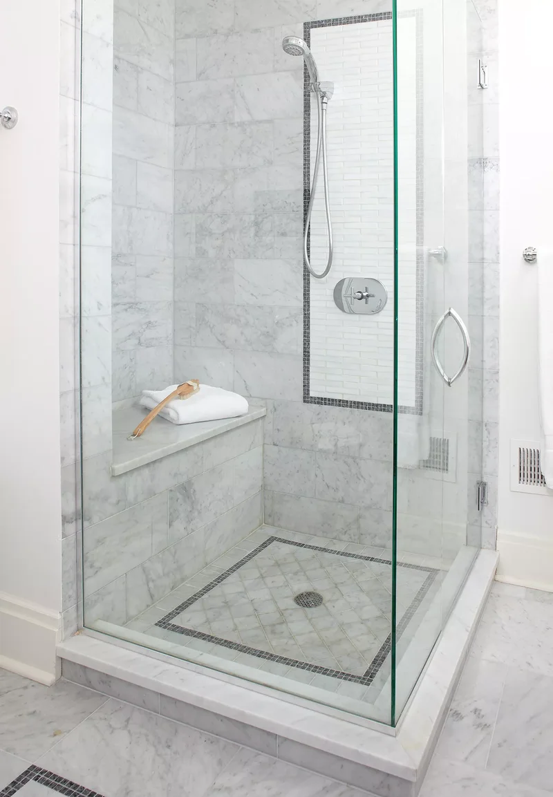 22 Stunning Bathroom Shower Designs for Your Dream Space 3 Mix-and-Match Shower Tile Ideas