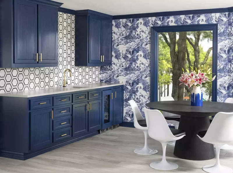 21 Accent Wall Ideas for Dining Rooms That Wow Your Guests 21 Mix and Match Wallpaper