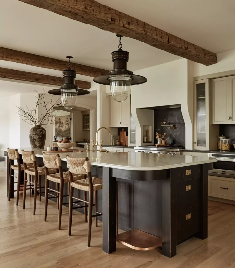 Mixed Materials in Modern Farmhouse Kitchen