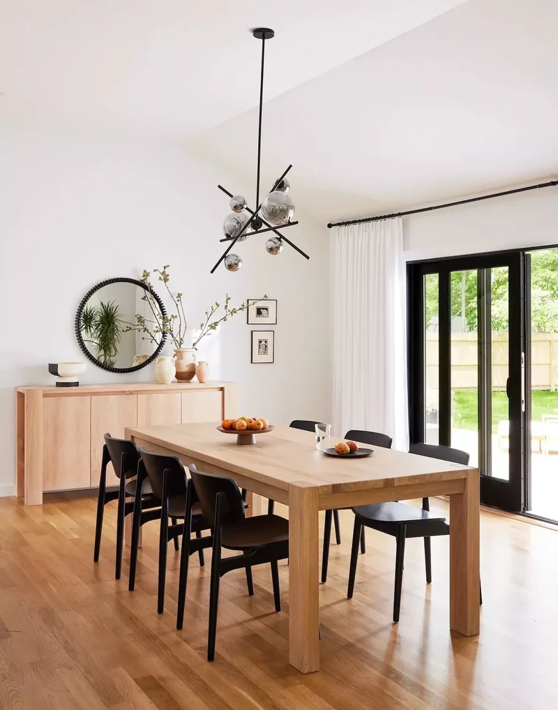 27 Contemporary Dining Room Design Ideas You'll Love 4 Modern Black Accents