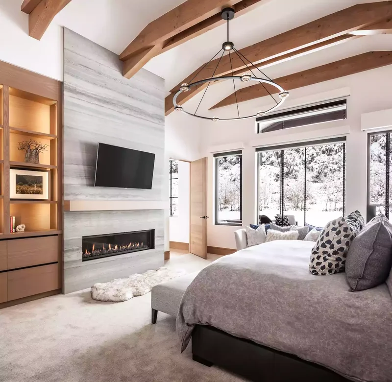 29 Neutral Bedroom Designs You'll Love Cozying Up In This Fall 9 Modern Rustic Bedroom
