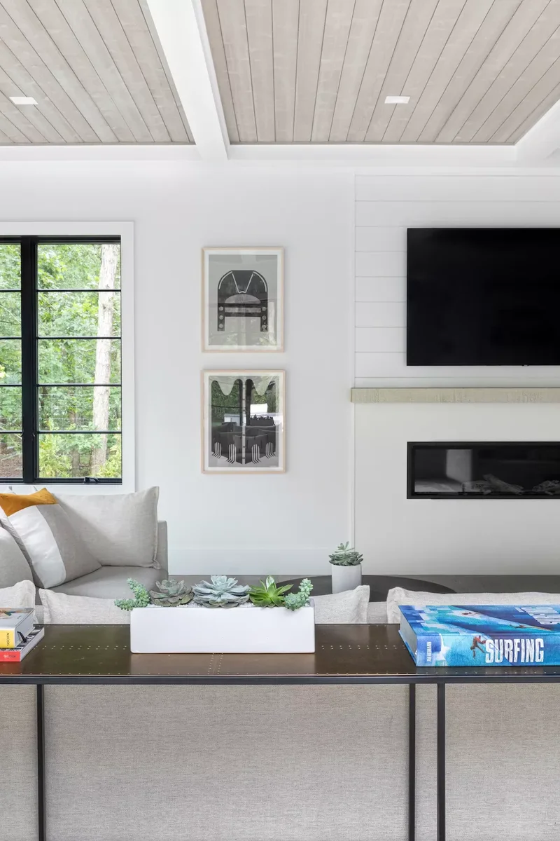 47 Shiplap Fireplace Designs for Every Style and Space 45 Modern Shiplap Accent Wall