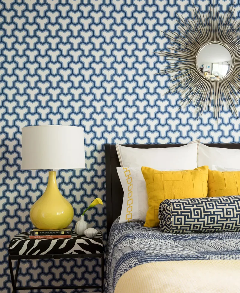 14 Modern Bedroom Designs to Transform Your Personal Retreat 7 Monochrome Bedroom with a Touch of Green