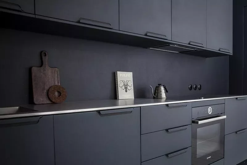 Moody Blue Kitchen
