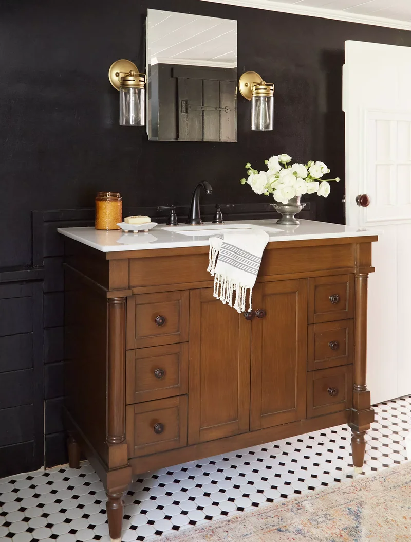 Moody Rustic Bathroom