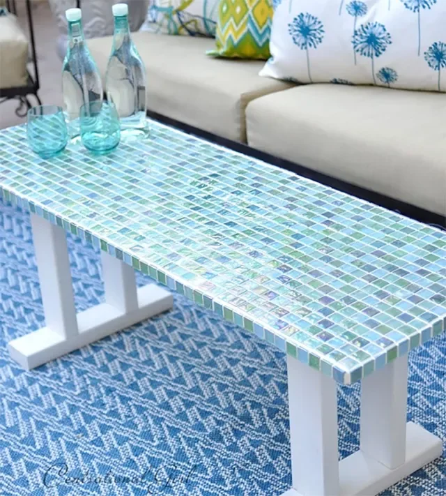 Mosaic Tile Outdoor Table