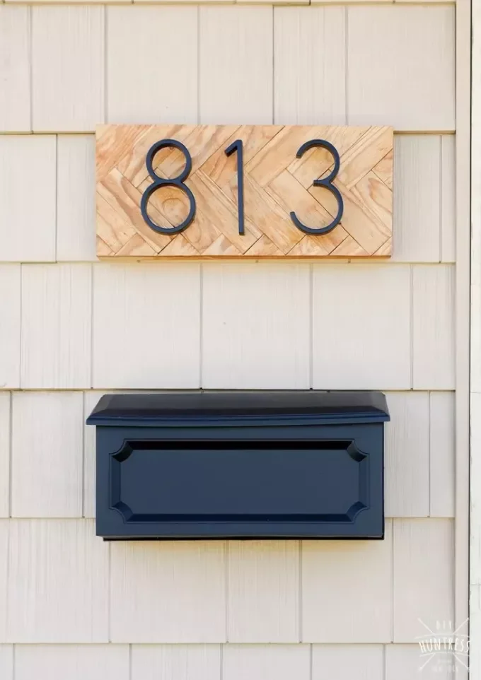 Mount on Herringbone Wood