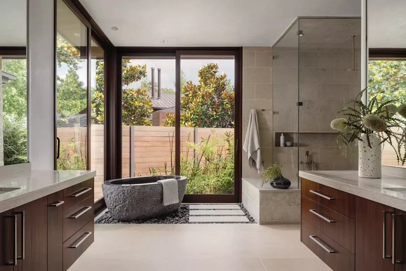 30 Designer Tips for Creating a Japandi Bathroom Retreat 25 Natural Light