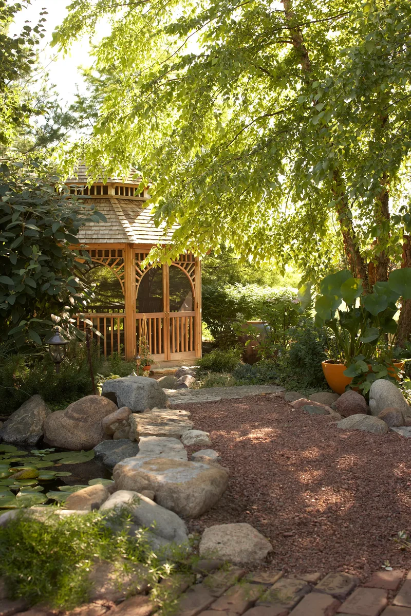 33 Beautiful Gazebo Design Ideas for Your Backyard Oasis 30 Natural Wood Gazebo