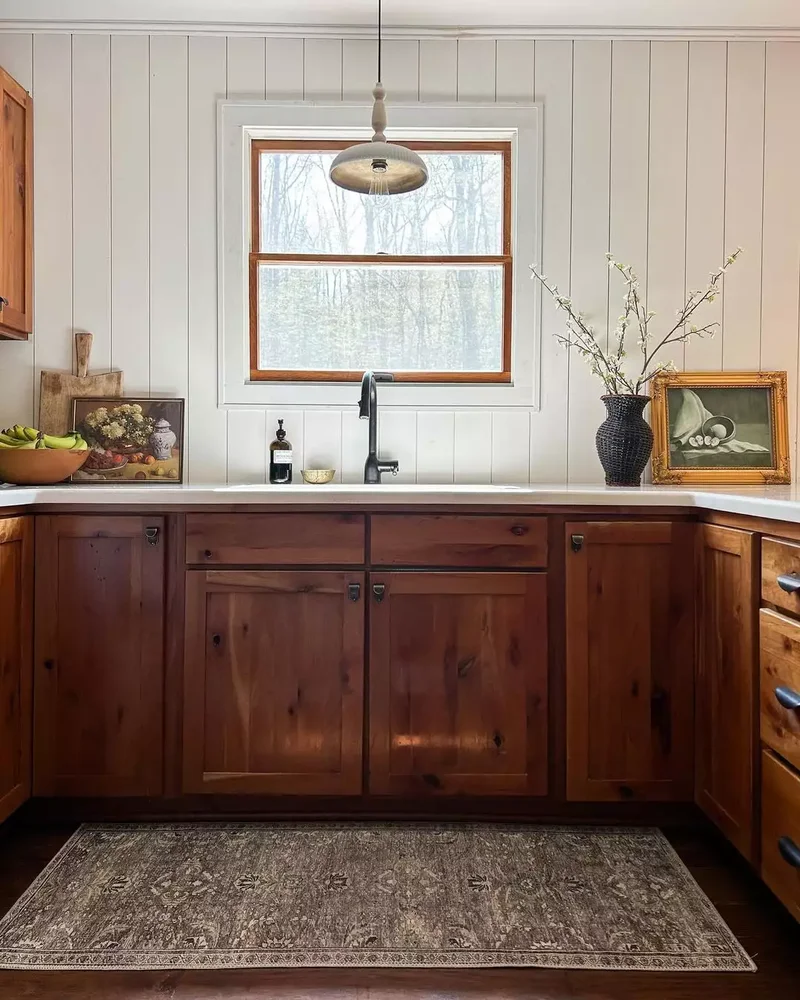Natural Wood Kitchen Cabinets