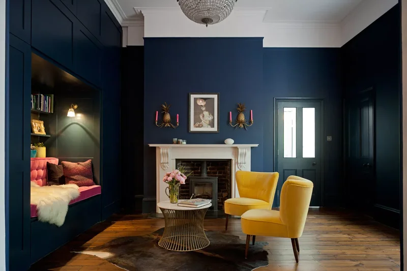 Navy Blue Walls
