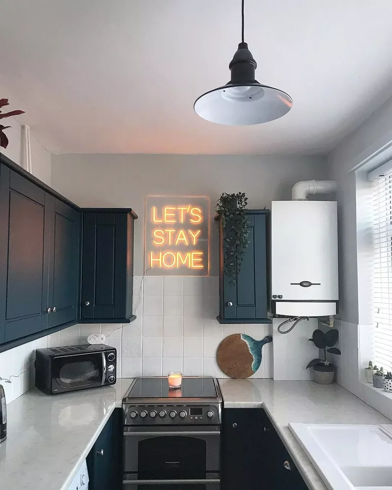 43 Stunning Kitchen Wall Decor Ideas to Transform Your Space 12 Neon Sign