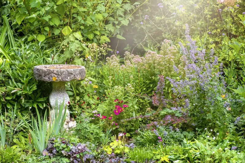 57 Stunning Garden Decor Ideas to Transform Your Outdoor Space 34 Nestle a Bird Bath