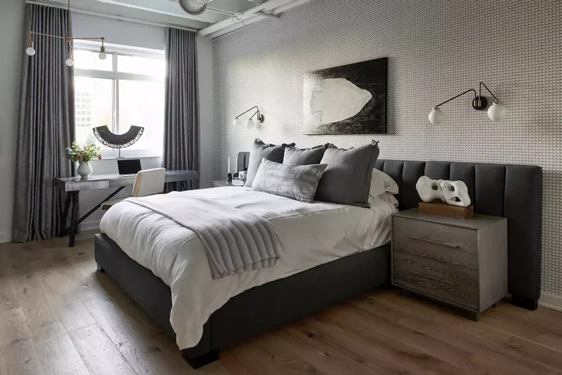 29 Neutral Bedroom Designs You'll Love Cozying Up In This Fall 14 Neutral Gray Bedroom