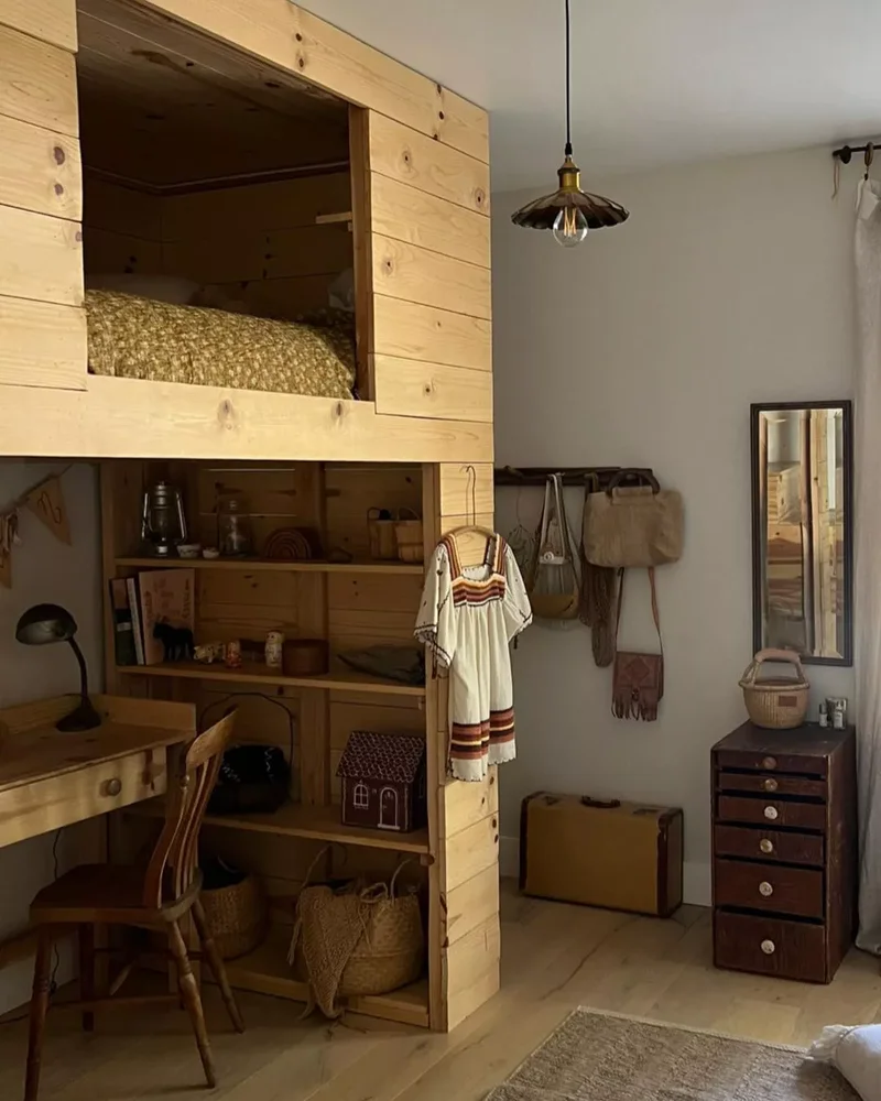 55 Best Kids' Bedroom Ideas That Grow with Your Children 16 Neutral with Vintage Details