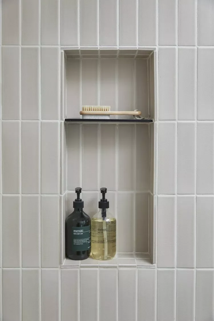 25 Stylish Shower Niche Ideas to Store Essentials Beautifully 1 Niche With Glass Shelf