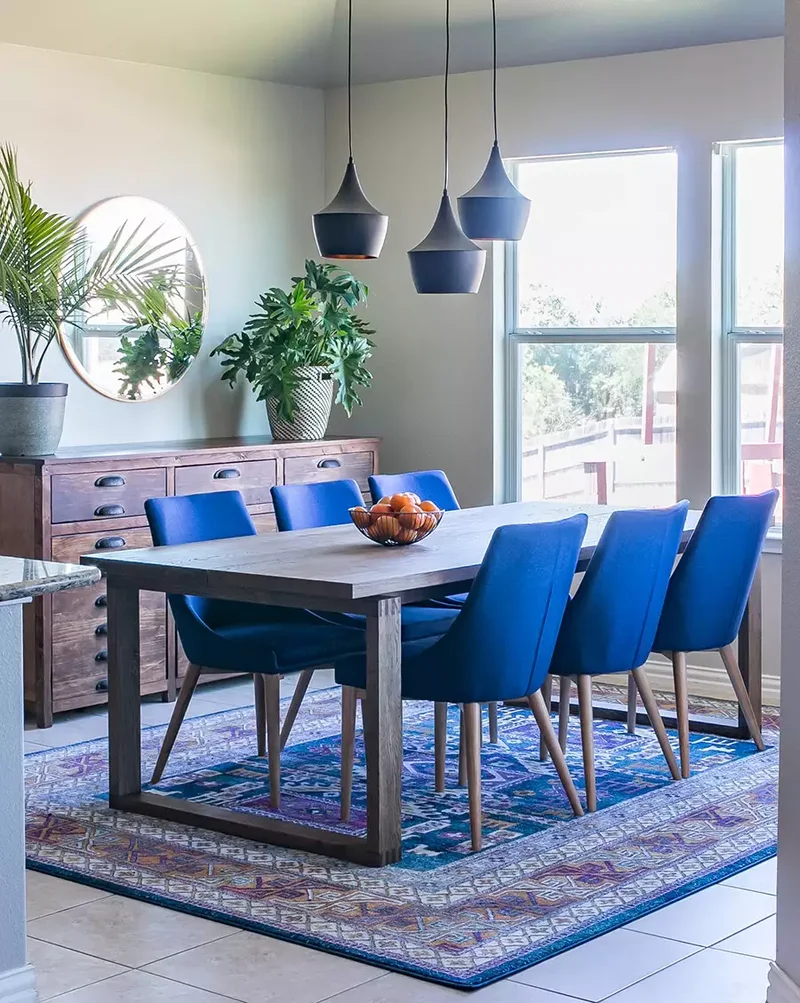 40 Beautiful Blue Dining Rooms You'll Want to Recreate 26 No Paint Necessary