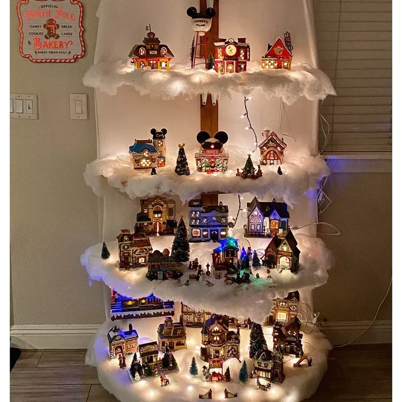 20 Christmas Village Display Ideas for Nostalgic Holidays 16 Nontraditional Village
