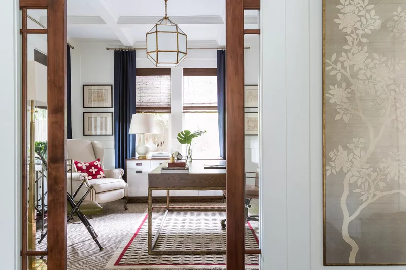 70 Home Office Ideas for Your Perfect Workspace Design 39 Office Pocket Doors