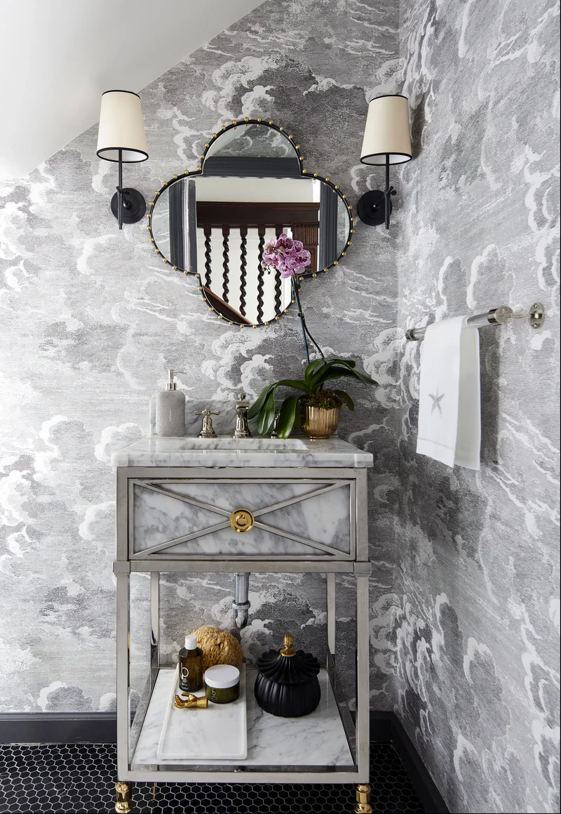 51 Stunning and Inspired Bathroom Wall Decoration Ideas 31 Opt for Calming Grays