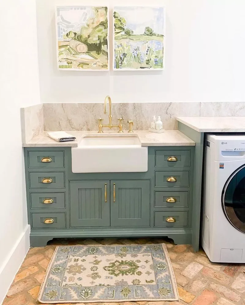 13 Laundry Room Sink Designs You'll Love and Want to Steal 9 Opt for Farmhouse Style