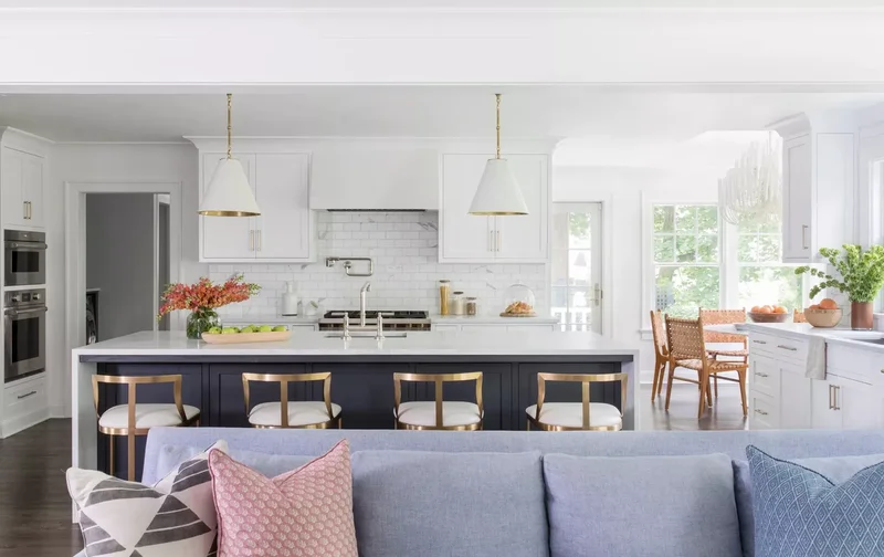 28 Open Kitchen Living Room Designs You're Going to Love 2 Opt for Metals