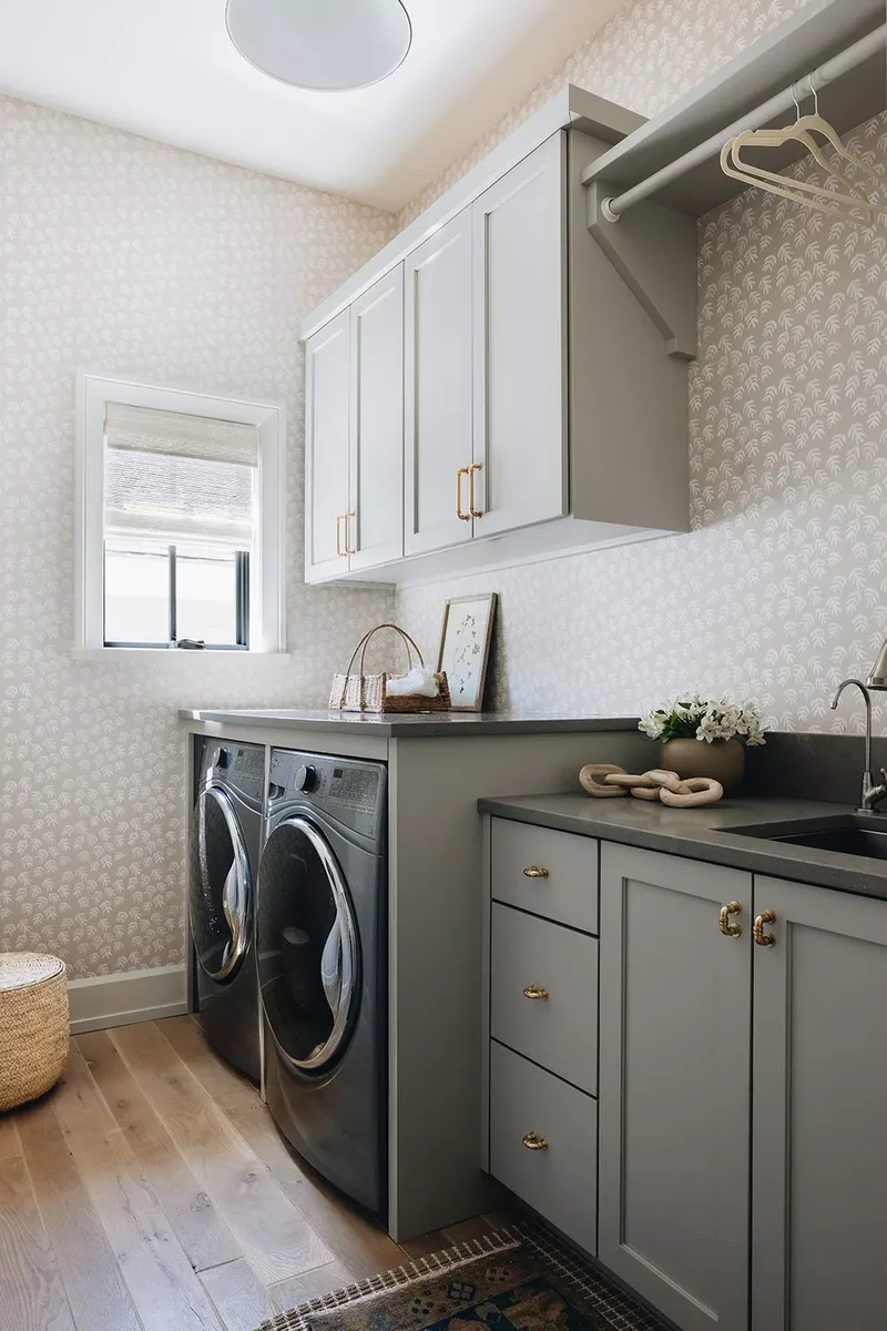 33 Modern Laundry Room Designs That Never Go Out of Style 20 Opt for Neutrals