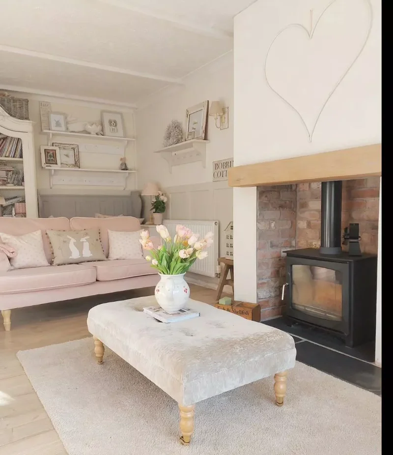 40 Cozy and Inviting Country Living Room Design Ideas 13 Opt for Pastel Colors