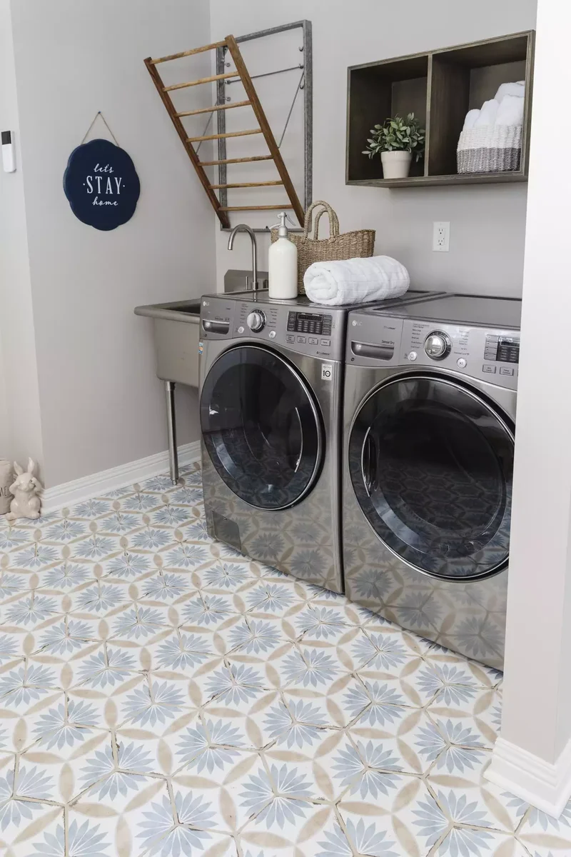 53 Stylish Small Laundry Room Ideas That Work Beautifully 48 Opt for a Freestanding Sink