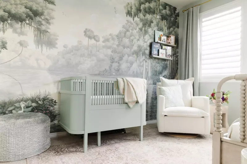 19 Creative Nursery Accent Wall Ideas for Baby's Room 13 Opt for a Landscape Mural