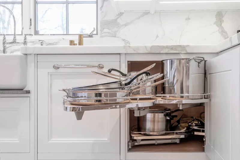 60 Smart Kitchen Cabinet Organization Ideas You'll Love 46 Optimize Corner Storage