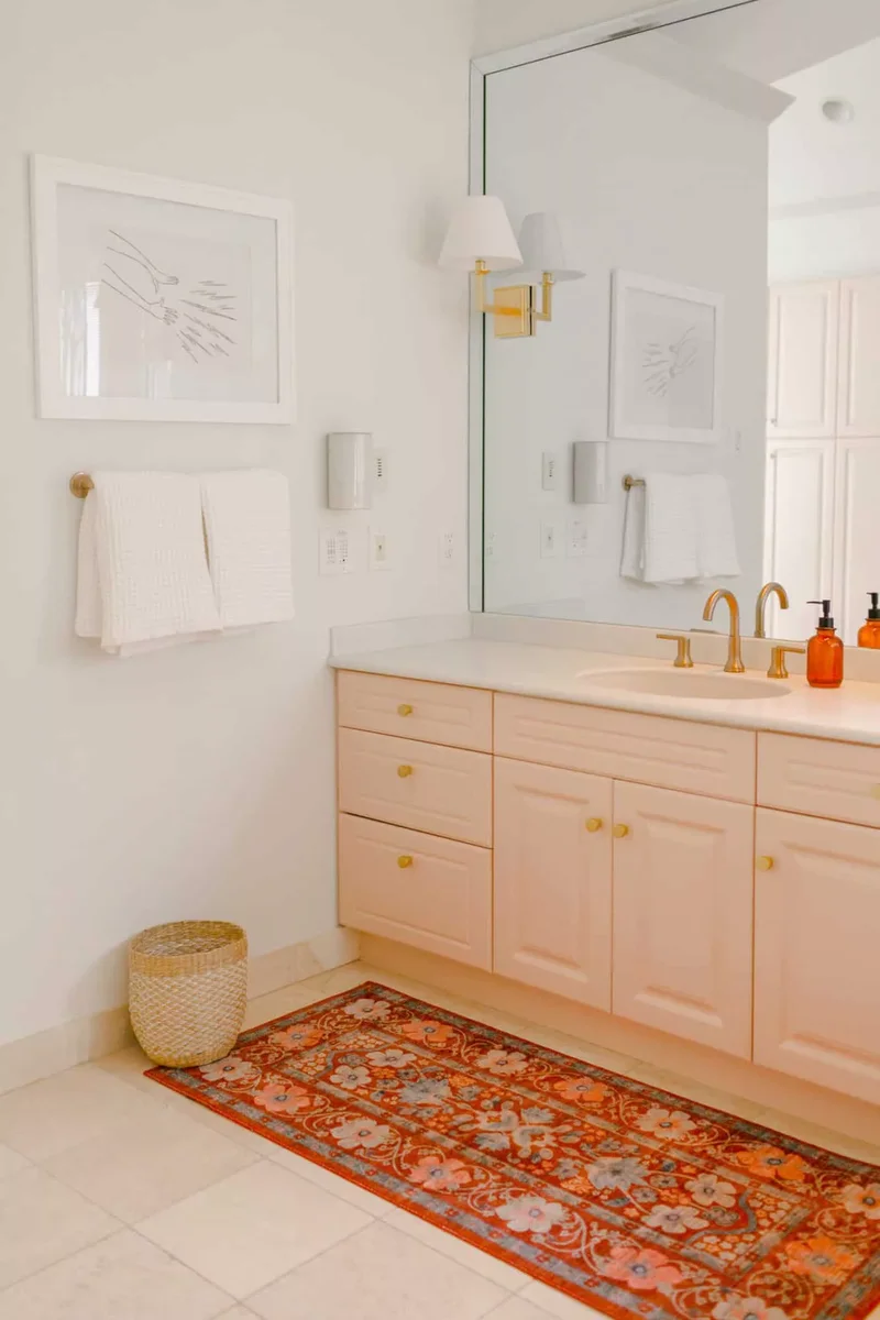 28 Small Bathroom Paint Colors That Create Spacious Vibes 26 Orange Sherbet